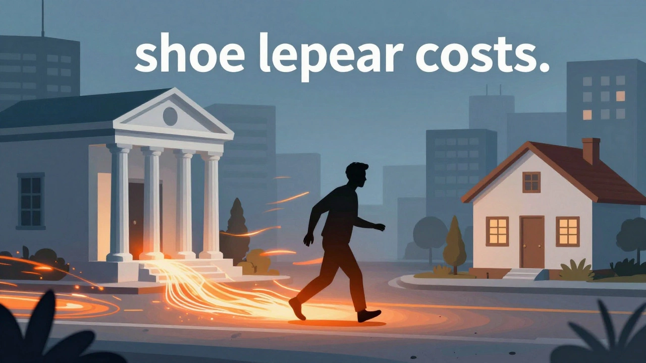 Illustration of a person making frequent bank trips representing inflation costs